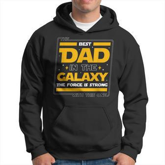 The Best Dad In The Galaxy Funny Daddy Fathers Day Gift For Mens Hoodie | Mazezy UK