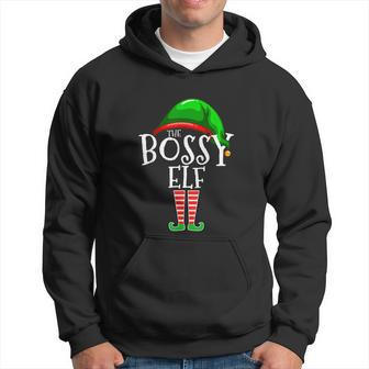 The Bossy Elf Group Matching Family Christmas Gift Funny Hoodie - Monsterry DE