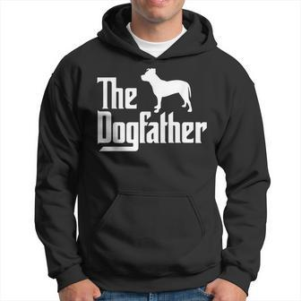 The Dogfather Pitbull Dog Dad Best Dog Daddy Ever Gift For Mens Hoodie | Mazezy UK