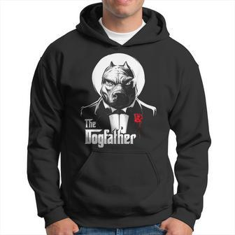 The Dogfather Pitbull Pitbull Dog Dad Best Dog Daddy Ever Gift For Mens Hoodie