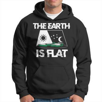 The Earth Is Flat Flat Earth Men Hoodie Graphic Print Hooded Sweatshirt - Seseable