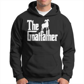 The Goatfather Funny Goat Father Lover Animal Hoodie | Mazezy