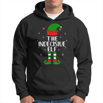 The Indecisive Elf Christmas Party Matching Family Xmas Men Hoodie Graphic Print Hooded Sweatshirt - Seseable