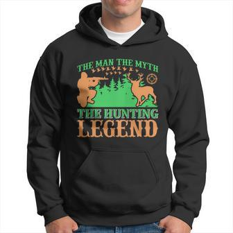 The Man The Myth The Hunting The Legend Hoodie - Monsterry UK