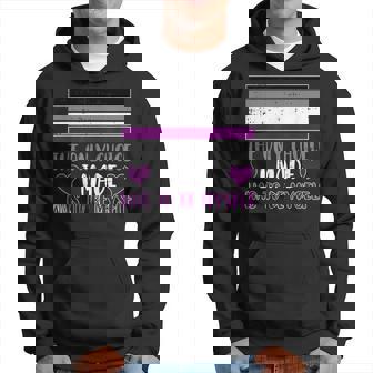 The Only Choice I Made Was To Be Myself Asexual Lgbt-Q Hoodie - Thegiftio UK