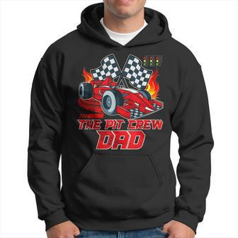 The Pit Crew Dad Race Car Birthday Party Family Matching Hoodie - Thegiftio UK