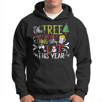 The Tree Isnt The Only Thing Getting Lit This Year Xmas Men Hoodie Graphic Print Hooded Sweatshirt - Thegiftio UK