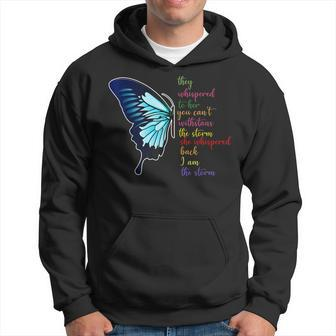 They Whispered To Her You Cannot Withstand The Storm Gifts Men Hoodie Graphic Print Hooded Sweatshirt - Seseable