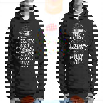 This Is My Christmas Pajama Xmas Lights Funny Holiday Men Hoodie Graphic Print Hooded Sweatshirt - Seseable