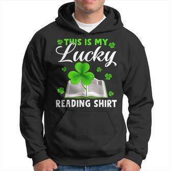 This Is My Lucky Reading St Patricks Day Book Lover Hoodie - Thegiftio UK