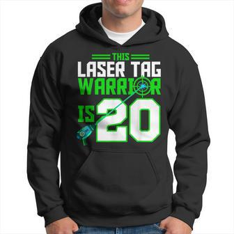 This Laser Tag Warrior Is 20 Gaming Birthday Party Hoodie | Mazezy