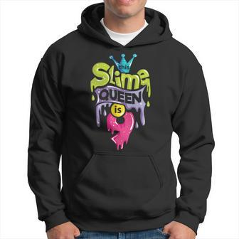 This Slime Queen Is 9 9Th Birthday Slime Hoodie | Mazezy