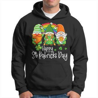 Three Gnomes Happy St Patricks Day Shamrock Lucky Family V2 Hoodie - Seseable