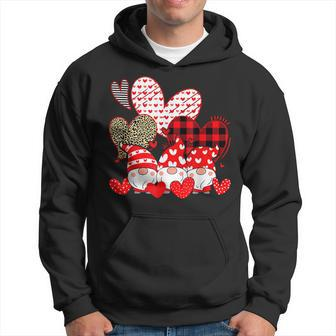 Three Gnomes Holding Hearts Valentines Day Gifts For Her V3 Hoodie - Seseable