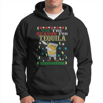 Tis The Season For Tequila Dabbing Ugly Christmas Alcohol Meaningful Gift Hoodie - Monsterry
