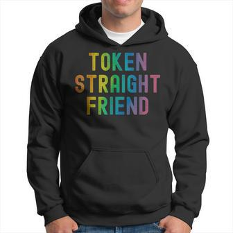 Token Straight Friend Funny Slang Queer Ally Gay Pride Stuff Hoodie | Mazezy