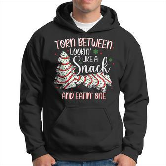 Torn Between Looking Like A Snack And Eating One Christmas Men Hoodie Graphic Print Hooded Sweatshirt - Seseable