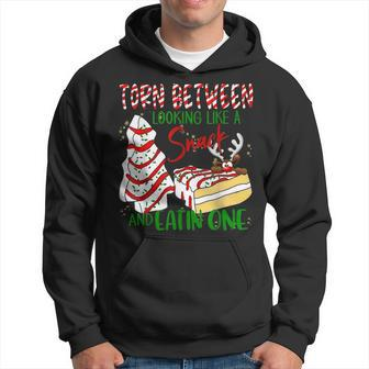 Torn Between Looking Like A Snack And Eating One Christmas V3 Men Hoodie Graphic Print Hooded Sweatshirt - Seseable