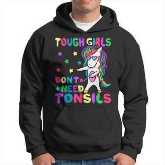 Tough Girls Dont Need Tonsil Removal Surgery Recovery Gift Hoodie | Mazezy