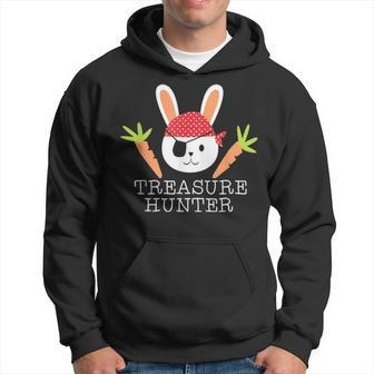 Treasure Hunter Funny Bunny Rabbit Carrots Easter Sunday Hoodie - Seseable