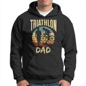 Triathlon Dad Triathlete Sport Lover Father Daddy Papa Hoodie | Mazezy