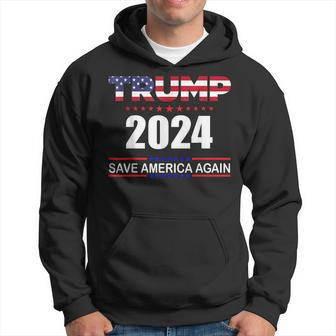 Trump 2024 Save America Save America Again Trump Hoodie | Mazezy