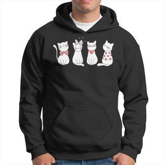 Un Deux Trois French Cat Cats Owner Lover Gift Hoodie - Seseable