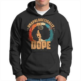 Unapologetically Dope Afro African American Black Women Bae V2 Hoodie - Seseable