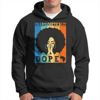 Unapologetically Dope Black Afro Melanin Black History Month V3 Hoodie - Seseable