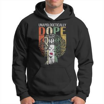 Unapologetically Dope Black Afro Women Black History Month Hoodie - Seseable