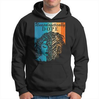 Unapologetically Dope Black Afro Women Black History Month V3 Hoodie - Seseable