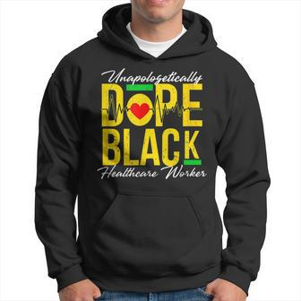 Unapologetically Dope Black Healthcare Worker Heartbeat Hoodie - Seseable
