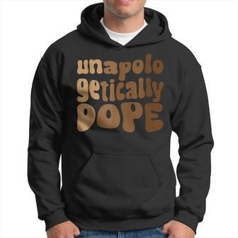 Unapologetically Dope Melanin Groovy Black History Month Men Hoodie Graphic Print Hooded Sweatshirt - Thegiftio UK