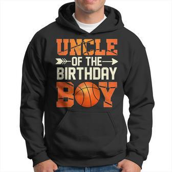 Uncle Of The Birthday Boy Basketball Father Dad Funny Gift For Mens Hoodie | Mazezy