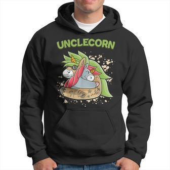 Unclecorn Dadacorn Nephew Nience Uncle Unicorn Fathers Day Hoodie | Mazezy