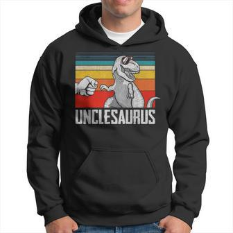 Unclesaurus Uncle Dinosaurs Dad & Baby Fathers Day Gift Hoodie - Seseable