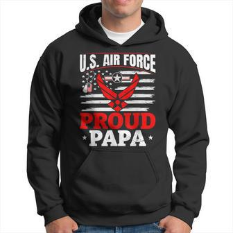 Us Air Force Veteran US Air Force Proud Papa Hoodie - Seseable