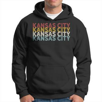 Us American City 70S Retro Usa - Vintage Kansas City Hoodie - Seseable