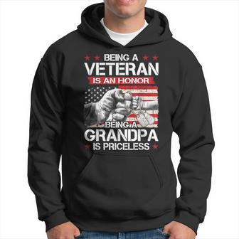 Us Army Veterans Being Veteran Grandpa Fathers Day Dad Men Gift For Mens Hoodie | Mazezy
