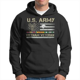 Us Army Vietnam Veteran American Flag Patriotic Veterans Day Hoodie - Seseable