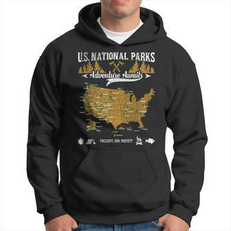Us National Parks Adventure Awaits - Hiking & Camping Lover Hoodie | Mazezy UK