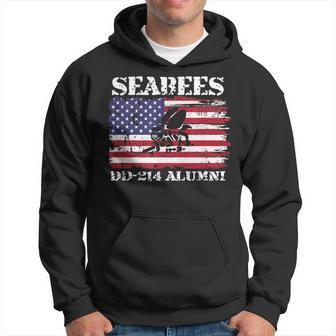 Us Navy Seabees Veteran Gift Dd214 Military American Flag Hoodie | Mazezy CA