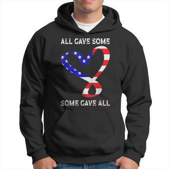 Usa Flag American Patriotic Heart Armed Forces Memorial Day Hoodie - Seseable