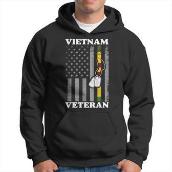Usa Flag Patriotic Veteran Retired Men Vietnam Men Hoodie Graphic Print Hooded Sweatshirt - Seseable