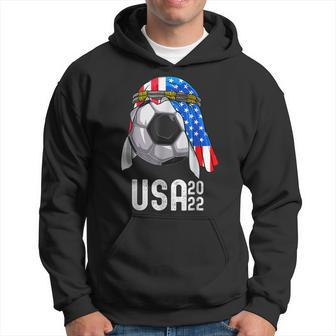 Usa Soccer Team 2022 World Football Usa Soccer Team Fans V3 Men Hoodie Graphic Print Hooded Sweatshirt - Thegiftio UK