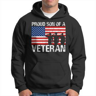 Usa United States Military Family Proud Son Of A Veteran Hoodie - Seseable