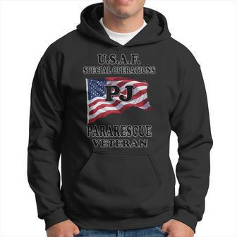 USAF Pararescue Pj Veteran Men Hoodie Graphic Print Hooded Sweatshirt - Seseable