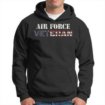 Usaf Veteran T | Veterans Day Stars And Stripes Men Hoodie Graphic Print Hooded Sweatshirt - Seseable