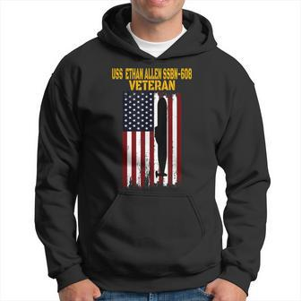 Uss Allen Ssbn-608 Submarine Veterans Day Fathers Day Hoodie - Seseable