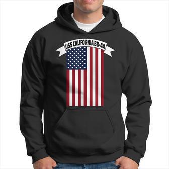 Uss California Bb-44 Battleship Ww2 Warship Veterans Day Hoodie - Seseable